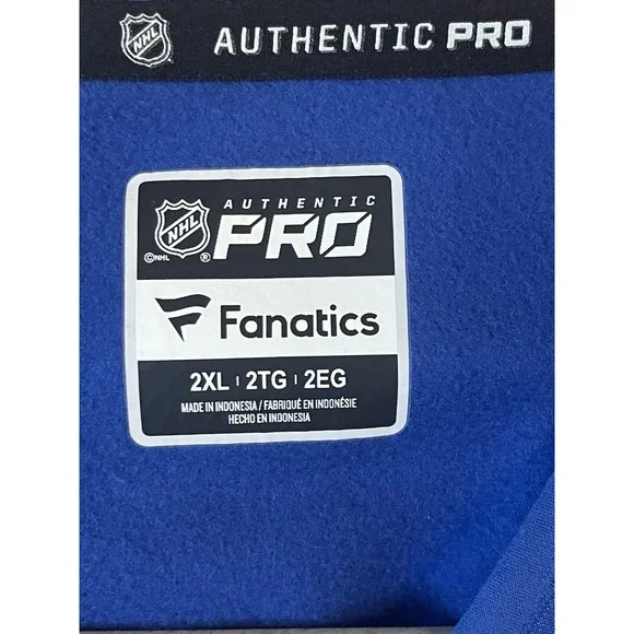 Men's 2XL NWOT Buffalo‎ Sabres Fanatics Authentic Pro Pullover Hoodie Blue